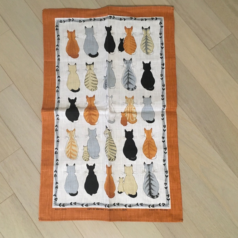 NWOT Ulster weavers linen cat towel